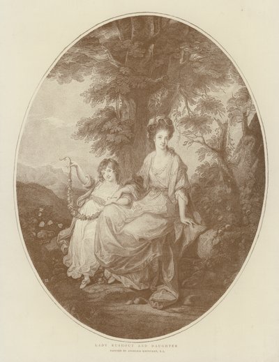 Lady Rushout y su hija de Angelica Kauffmann